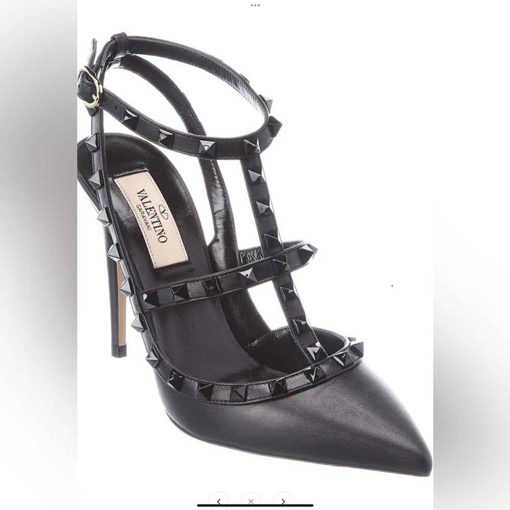 Valentino Noir Black Studded Heels 100mm